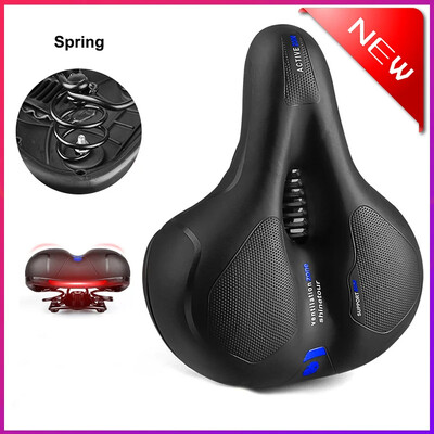 Sjedalo bicikla, udoban i prozračan jastuk za sjedalo bicikla, vodootporan s dvostrukim amortiziranjem za MTB brdski cestovni bicikl