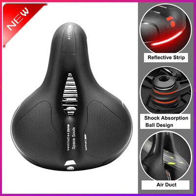 Sjedalo bicikla, udoban i prozračan jastuk za sjedalo bicikla, vodootporan s dvostrukim amortiziranjem za MTB brdski cestovni bicikl
