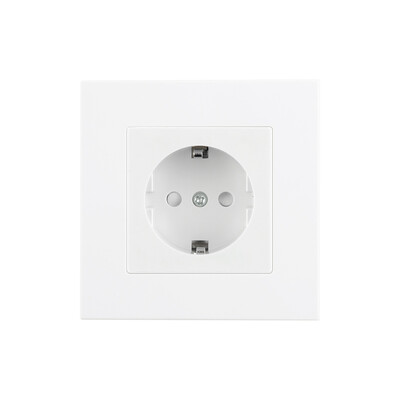 Zidne EU utičnice, utičnica za brzo punjenje tipa C, plastična/staklena ploča, 5 V 2,1 A dvostruki USB priključci EU električne utičnice, utičnice