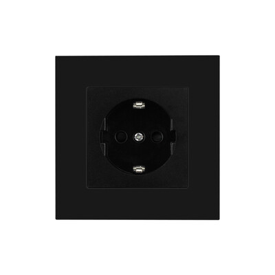 Zidne EU utičnice, utičnica za brzo punjenje tipa C, plastična/staklena ploča, 5 V 2,1 A dvostruki USB priključci EU električne utičnice, utičnice