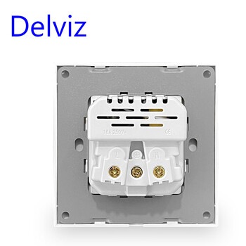 Delviz Wall USB Power Socket, AC 110V-250V, White Panel 16A Wall Embedded Ηλεκτρική πρίζα, EU Standard 2A Type C υποδοχή USB