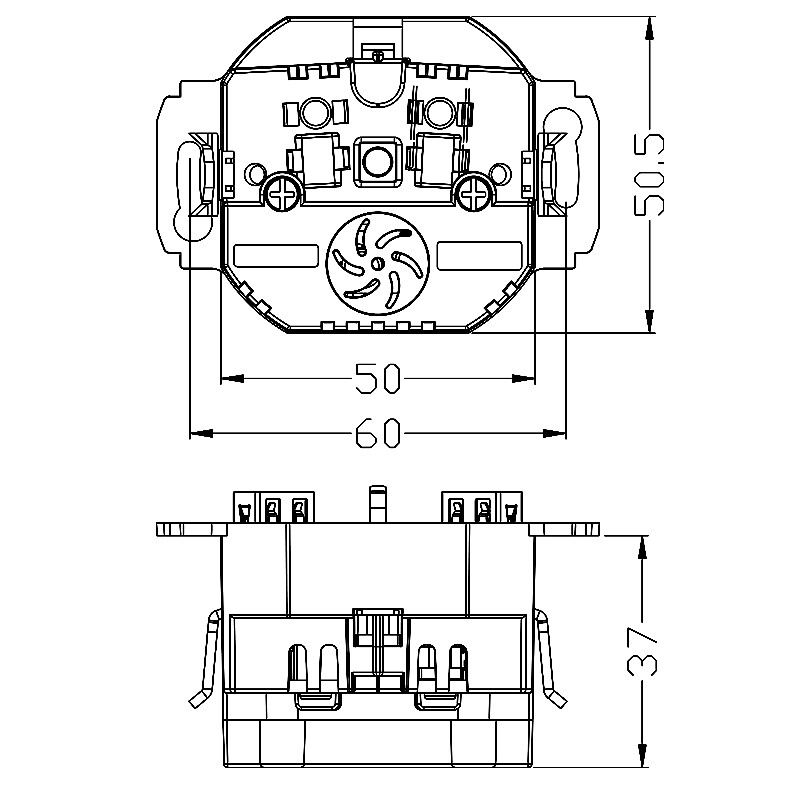 2024 nova zidna elektronička utičnica 5V2A eu standardna utičnica s dvostrukim kućnim usb utikačem punjač utičnica s usb A7