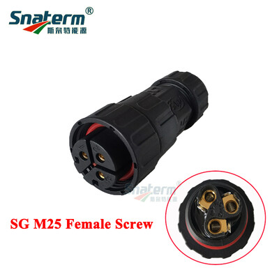 3-pinski M19 ili M25 muški/ženski konektor za SG 200-700W 800-1400W mikro mrežni inverterski kabel za napajanje