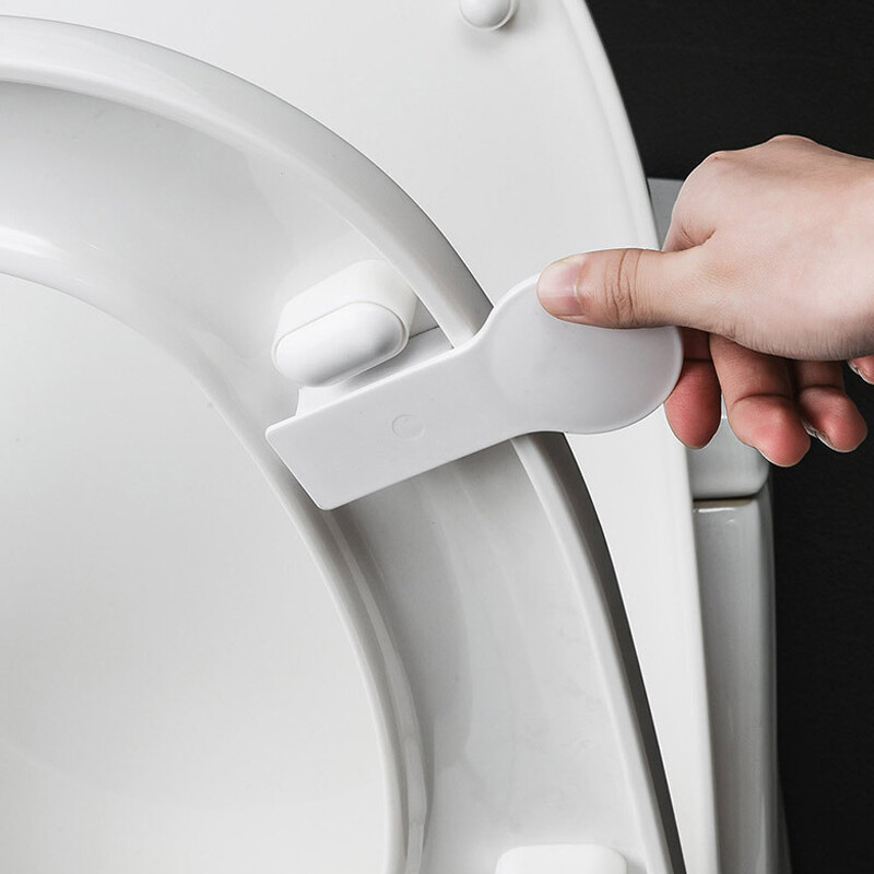 1PC Podizač navlake za WC sjedalo Sanitarna ručka za podizanje navlake za sjedalo Closestool Otvarač za WC sjedalo protiv prljanja Ručka preklopa za WC sjedalo