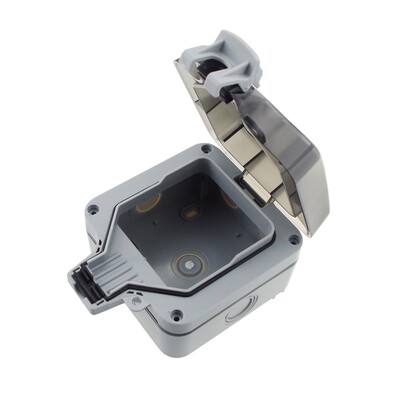 VISWE Vodootporni vanjski utikač Otporan na kišu IP66 kutija 86*86mm EU Električne utičnice Vrt i dvorište