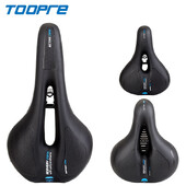 Toopre sjedalo za bicikl, muškarci, žene, podebljano MTB sjedalo za cestovni bicikl, šuplje, prozračno, udobno, mekano sjedalo za biciklistički bicikl