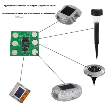 1,2V Solar Lawn Light Πίνακας ελεγκτή φαναριού Ni-MH Battery Road Lamp Module for Home Solar Landscape Light