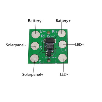 1,2V Solar Lawn Light Πίνακας ελεγκτή φαναριού Ni-MH Battery Road Lamp Module for Home Solar Landscape Light