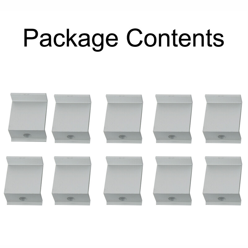 Lagana visina okvira 30 mm 32 mm Krajnja stezaljka Solarni panel Aluminijska krajnja stezaljka Visoka otpornost na koroziju Srebro