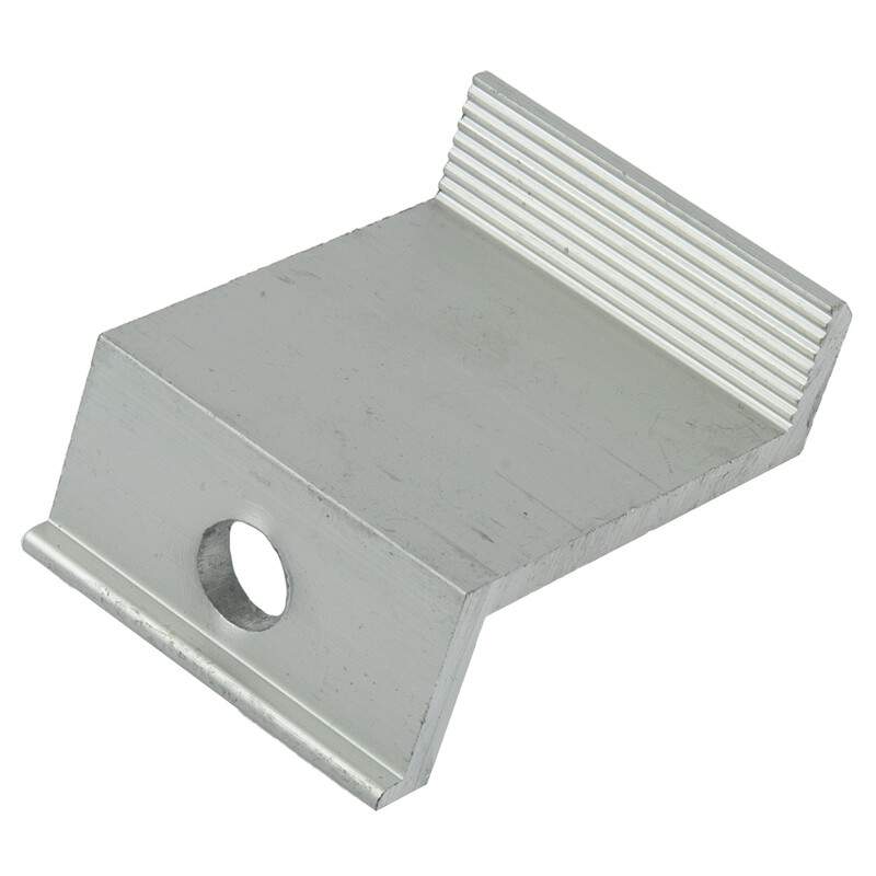 Lagana visina okvira 30 mm 32 mm Krajnja stezaljka Solarni panel Aluminijska krajnja stezaljka Visoka otpornost na koroziju Srebro