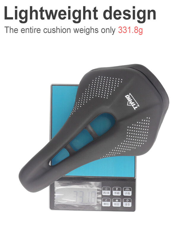 TTPRO biciklističko sjedalo, udoban i prozračan jastuk za sjedalo bicikla, vodootporan s amortizacijom za MTB brdski cestovni bicikl