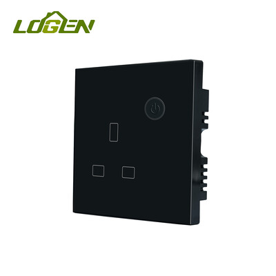 Logen WiFi Marea Britanie Priză inteligentă Program de sincronizare Priză de monitorizare a energiei din plastic Fir neutru 13A Tuya Smart Life Control Alexa 220V