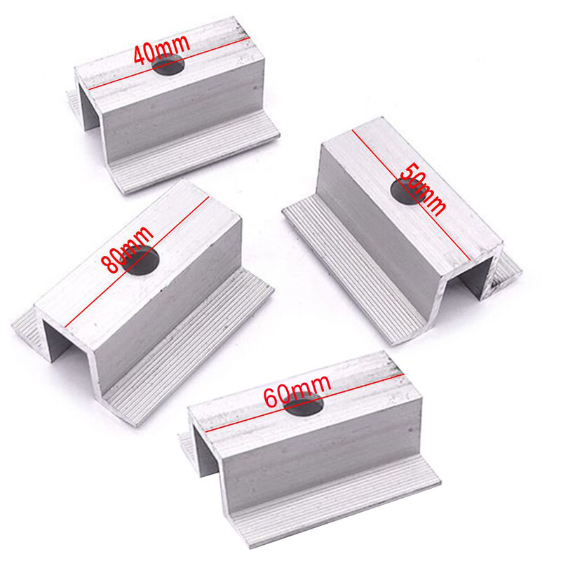 10 τμχ ηλιακός μεσαίος σφιγκτήρας για όλα τα ύψη πλαισίου Διαστάσεις Φωτοβολταϊκός βραχίονας αλουμινίου Αξεσουάρ ηλιακού πάνελ Ανθεκτικό στη διάβρωση