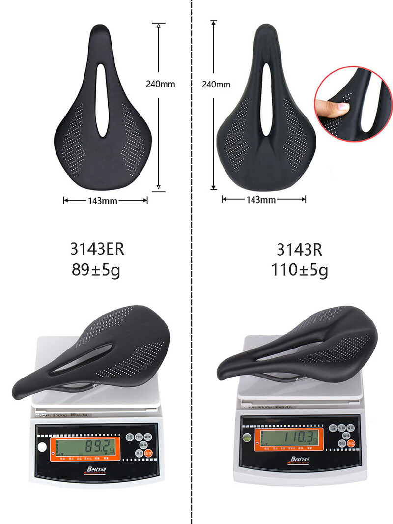 Novo 89g EVA karbonsko sjedalo za bicikl Udobno ultra-lagano sjedalo MTB sjedalo 7x7mm Trkaći bicikl Instalacija za bicikl 240*143MM
