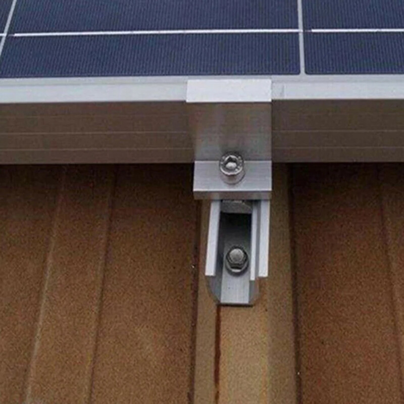 10kom nosači za ugradnju solarnih panela Fotonaponski solarni paneli Nosači za police Dodaci PV krajnja stezaljka Z nosač Aluminijska legura