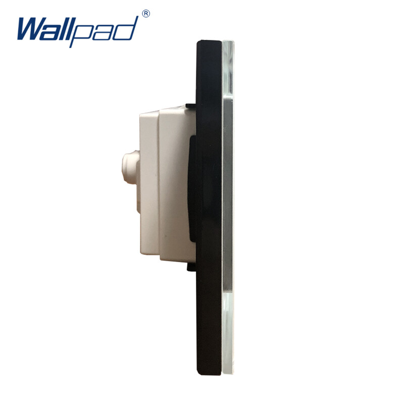 Italijos Čilė ES Vokietijos lizdas Wallpad Prabangus grūdintas stiklas Elektrinis sieninis maitinimo lizdas Elektros 16A AC 110-250V