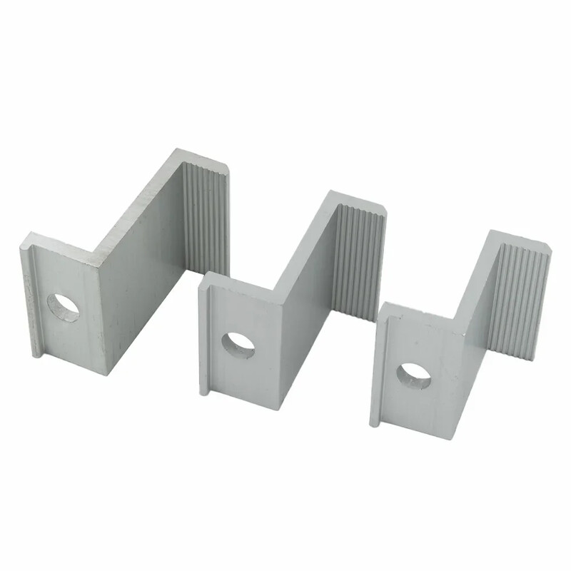 10kom solarnih fotonaponskih nosača Stezaljke od aluminijske legure za solarni modul Nosači za nosače solarnih panela Pribor PV krajnje stezaljke