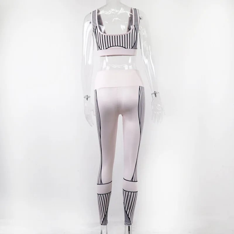 Sportski set za žene vježbanje 2-dijelni set za jogu Push up tajice visokog struka Ženska sportska odjeća Seksi Mujer Pink Body