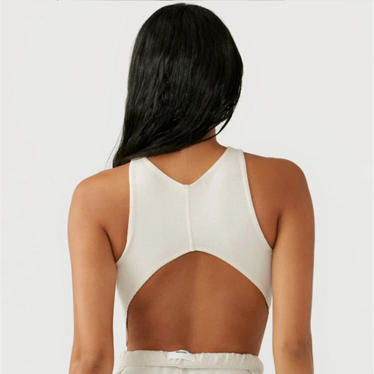 Mermaid Curve Femeie Sală de gimnastică Sutien sport Rezistent la șocuri Alergare Adunare Curba anti-scădere Crop Tank Antrenament fitness Lenjerie de corp Yoga Top