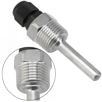 30-200mm Thermowell 304 Ανοξείδωτο ατσάλι 1/2 G Κλωστή OD6mm Θήκη με μανίκι βύθισης για αισθητήρα θερμοκρασίας Αξεσουάρ σπιτιού