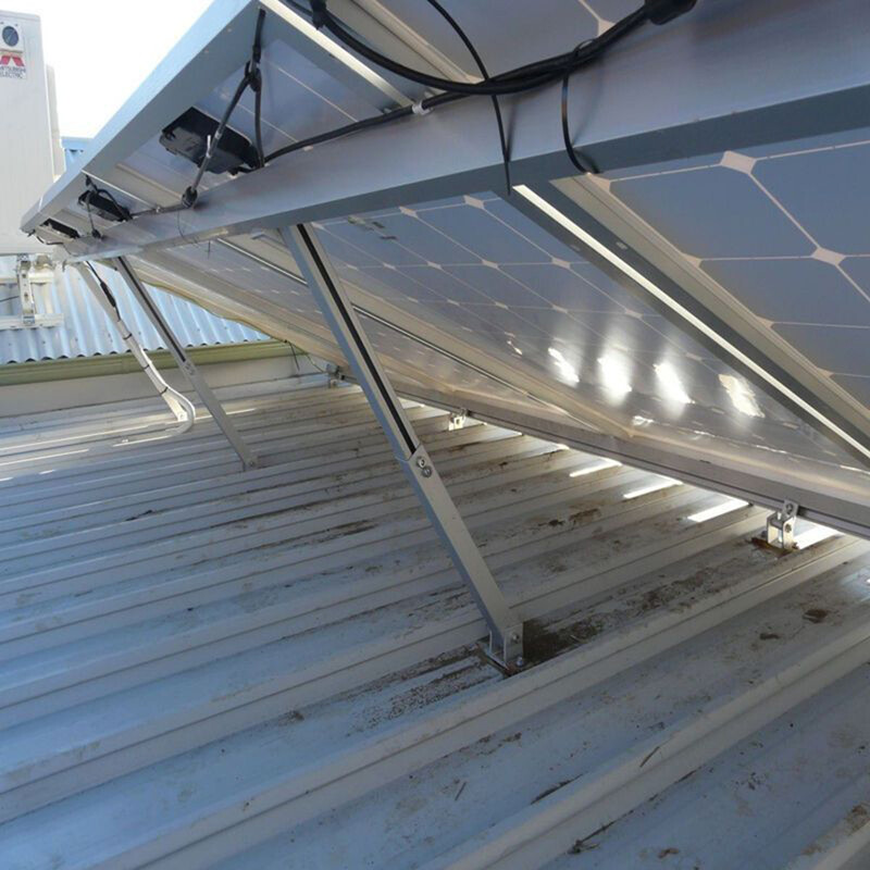 Nosač za montažu solarnog panela Nosači modula PV montaža Podesivi nosač Aluminijski sklop Krovni ravni fotonaponski nosač