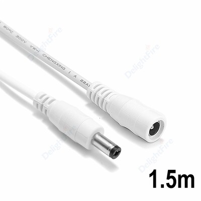 5,5 mm 2,1 mm DC produžni kabel 22 promjera žice 1/2/3/5/10 m muški na ženski kabel za napajanje za CCTV sigurnosne kamere LED trake svjetla