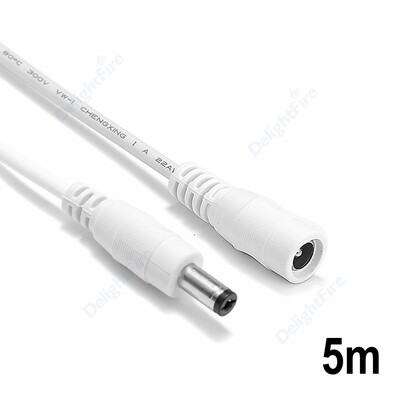 5,5 mm 2,1 mm DC produžni kabel 22 promjera žice 1/2/3/5/10 m muški na ženski kabel za napajanje za CCTV sigurnosne kamere LED trake svjetla