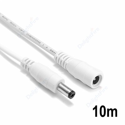5,5 mm 2,1 mm DC produžni kabel 22 promjera žice 1/2/3/5/10 m muški na ženski kabel za napajanje za CCTV sigurnosne kamere LED trake svjetla