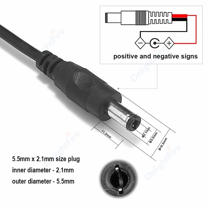 5,5 mm 2,1 mm DC produžni kabel 22 promjera žice 1/2/3/5/10 m muški na ženski kabel za napajanje za CCTV sigurnosne kamere LED trake svjetla
