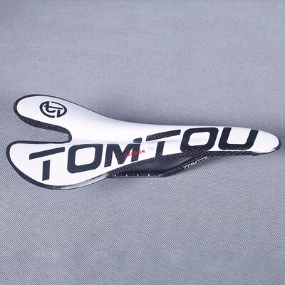 TOMTOU Fibră de carbon Bicicletă de drum sau MTB Șaua scaun față de bicicletă Dimensiunea 270*128mm Sarcina maximă 120kg