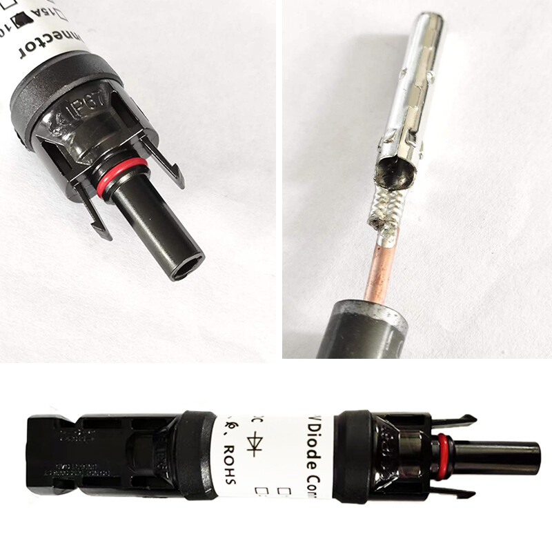 10PCS/Lot 1000VDC 10A 15A 20A 30A PV diodni solarni konektor Paralelna veza Zaštitna pojačala Upotreba za modul solarnih panela
