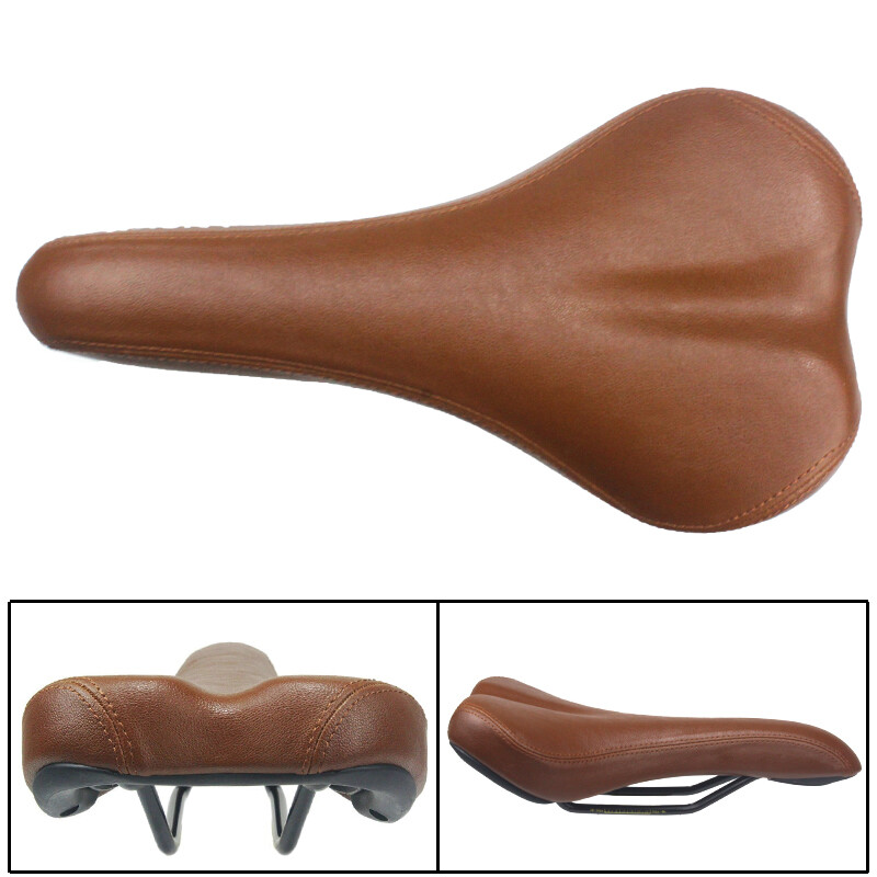HEPPE MTB sjedalo za cestovni bicikl Vintage sjedalo za bicikl Klasično biciklističko sjedalo Retro jastuk Smeđa PU kožna sjedala za bicikl Dijelovi bicikla