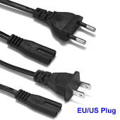 EU US AU AC kabel za napajanje 2pin 1.4m IEC C7 produžni kabel za napajanje za CD player Sony PSP 4 3 prijenosno radio prijenosno računalo XBOX One S