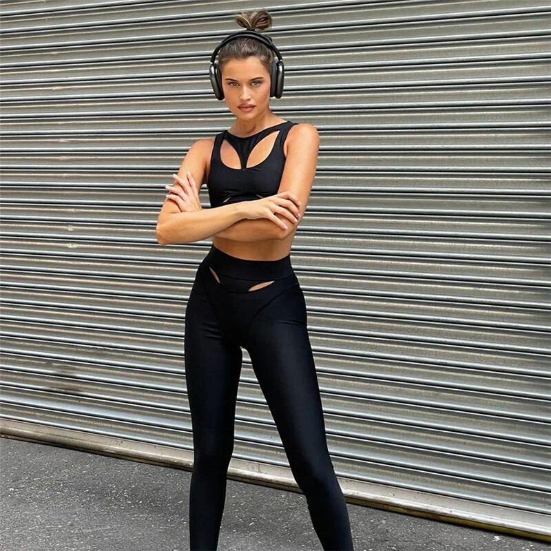 Leggins Woman Gym Push Up Treniņš un vingrošana Bikses ar augstu vidukli Melnas Jogas Bikses Sieviešu Fitnesa Sporta Apģērbs Sieviešu Gym XL XXL