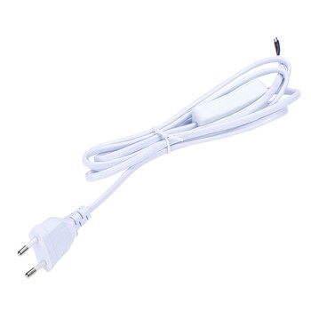 6FT/1,8M EU Plug LED Tube καλώδιο προέκτασης τροφοδοσίας Επιτραπέζια λάμπα Καλώδιο τροφοδοσίας με διακόπτη ενεργοποίησης/απενεργοποίησης καλώδιο LED φωτιστικού καλωδίου