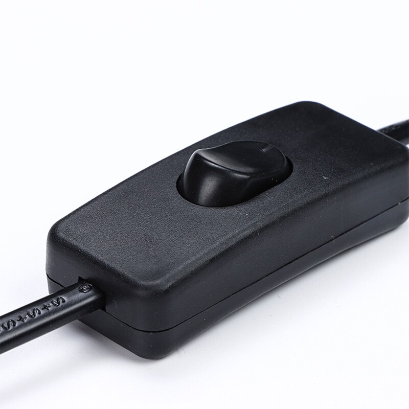 6FT/1.8M priză UE Tub LED Cablu prelungitor de alimentare Cablu de alimentare pentru lampă de birou cu comutator de pornire/oprire Cablu pentru iluminat cu LED