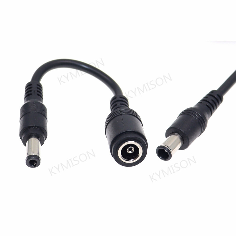 DC utičnica 6,5*4,4 / 6,0*4,4 ženski na 5,5*2,5 mm muški plavi DC adapter punjača 90 / 180 stupnjeva za prijenosno računalo