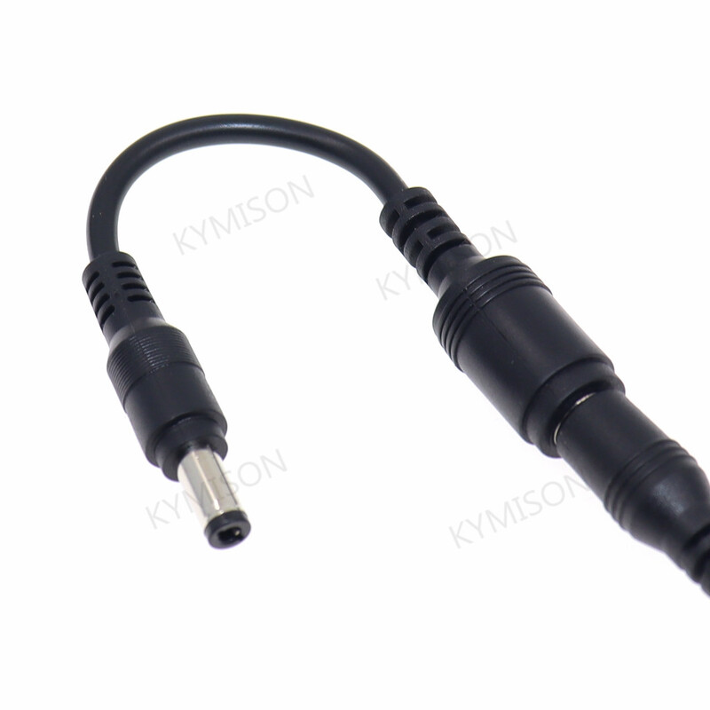 DC utičnica 6,5*4,4 / 6,0*4,4 ženski na 5,5*2,5 mm muški plavi DC adapter punjača 90 / 180 stupnjeva za prijenosno računalo