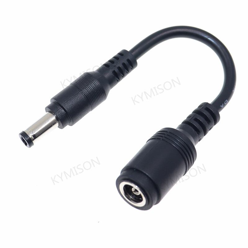 DC utičnica 6,5*4,4 / 6,0*4,4 ženski na 5,5*2,5 mm muški plavi DC adapter punjača 90 / 180 stupnjeva za prijenosno računalo