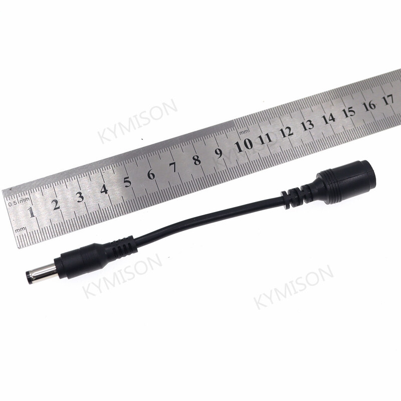 DC utičnica 6,5*4,4 / 6,0*4,4 ženski na 5,5*2,5 mm muški plavi DC adapter punjača 90 / 180 stupnjeva za prijenosno računalo