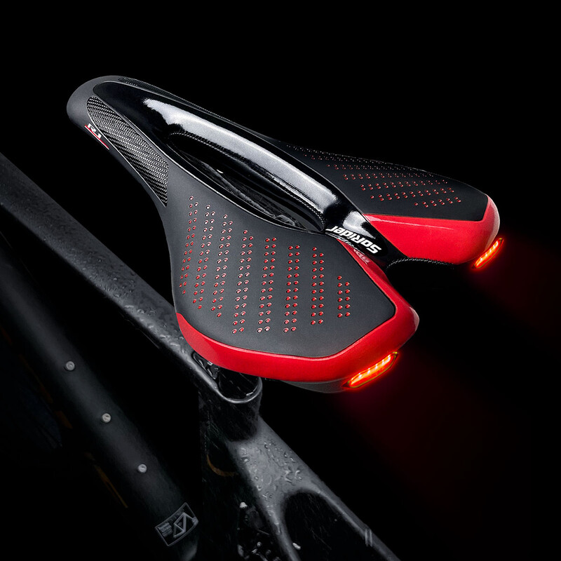 Sjedalo za bicikl s pametnim automatskim svjetlom senzora kočnice za bicikl Vodootporno LED punjivo stražnje svjetlo za vožnju, stražnje svjetlo za bicikl