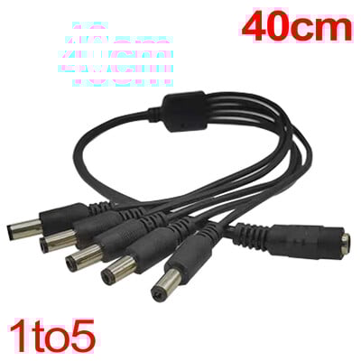 5,5 * 2,1 mm 1 la 2/3/4/5/6/8 căi Cablu despărțitor de alimentare DC 5V 12V Cablu de conectare al adaptorului de alimentare pentru bandă LED Cameră CCTV
