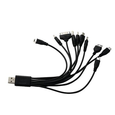 10 u 1 višenamjenski USB kabel, mobilni telefon, USB kabel za punjenje, konektor za Nokia, LG, Samsung, Sony, Ipod, Motorola, višestruko sučelje