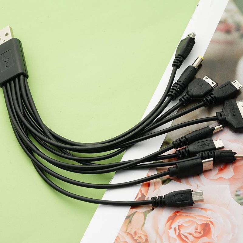 10 u 1 višenamjenski USB kabel, mobilni telefon, USB kabel za punjenje, konektor za Nokia, LG, Samsung, Sony, Ipod, Motorola, višestruko sučelje