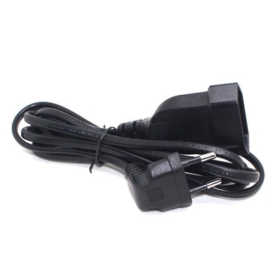 „Europea“ 90 laipsnių vyriškas kištukas su kištukiniu lizdu maitinimo prailginimo kabelis, skirtas asmeniniam kompiuteriui PDU 0,3 m / 0,6 m / 1,8 m EU 2 šakų lenkimo kampinis laidas