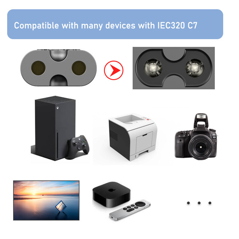 EU kabel za napajanje pod kutom Kabel za napajanje televizora pod kutom EU AC kabel za napajanje za Samsung TV PS5 PS4 Xbox pisače Kamera Bakreni vodič