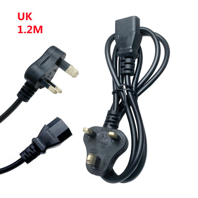 3PIN utikač kabela za napajanje EU US UK AU IEC C13 utikač kabela adaptera za napajanje za monitor Dell stolnog računala HP Epson pisač LG TV projektor