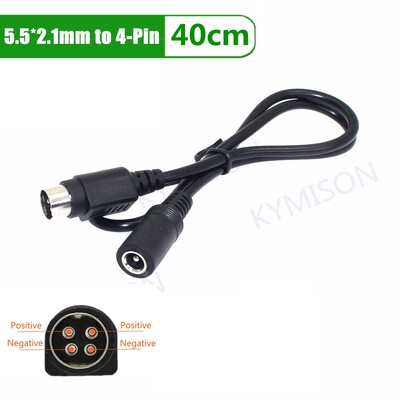 Cablu de cablu femelă 5,5*2,5 mm la tată cu 3 pini/4 pini pentru SATO TG-5011-19V-ES Doar un cablu cu 4 pini pentru sursa de alimentare TV LCD VCR