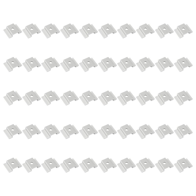 Srednje stezaljke za solarne ploče od 20/50 komada Podesiva stezaljka za montažu nosača za solarne ploče