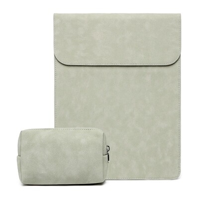 Torbica za računalo ( MacBook Mac Book iPad ) Air M1 M2 13 14 15 6 16 Pro 12 9 11 inča torbica s poklopcem Mat veganska koža